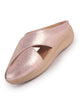 Women Peach Criss Cross Strap Design Perforated Slip On Shoes | Back Open Casual Shoes for Office, Outdoor, Party