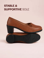 round toe ballerina flats