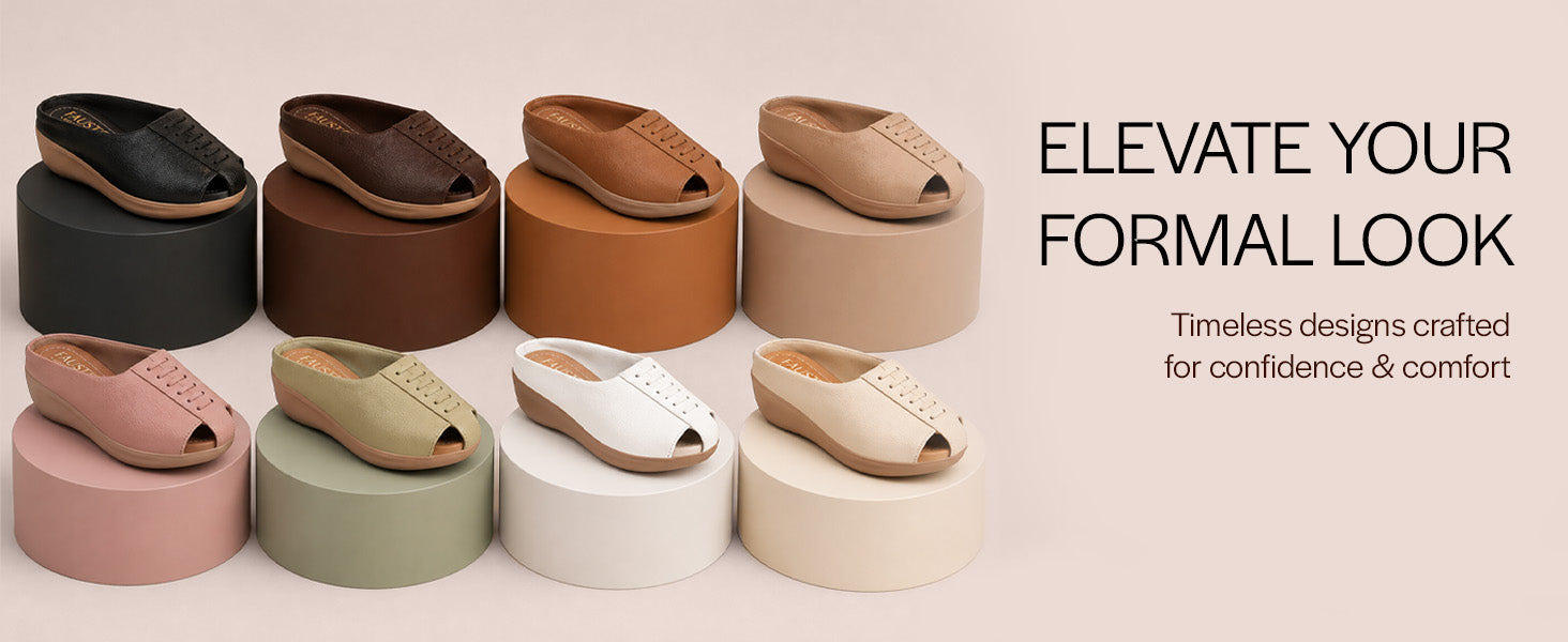 Women White Formal Back Open Pee Toe Platform Heel Mules|Flexible Comfort Platform Office Slip Ons Shoe with Padded Insole|Daily Walking & Errand