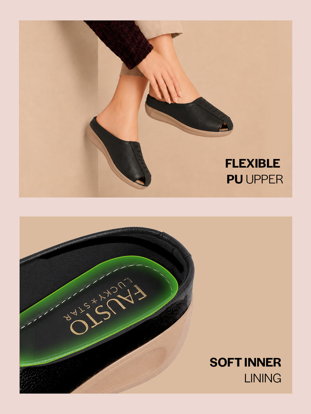 women orthopedic wedge mules