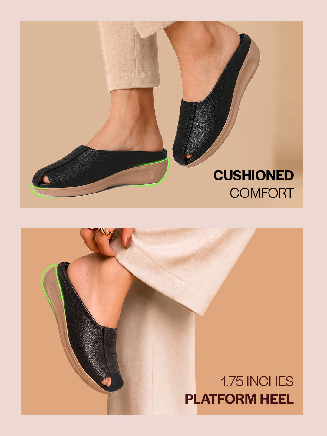 women orthopedic wedge mules