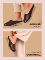 women hollow out casual slip ons