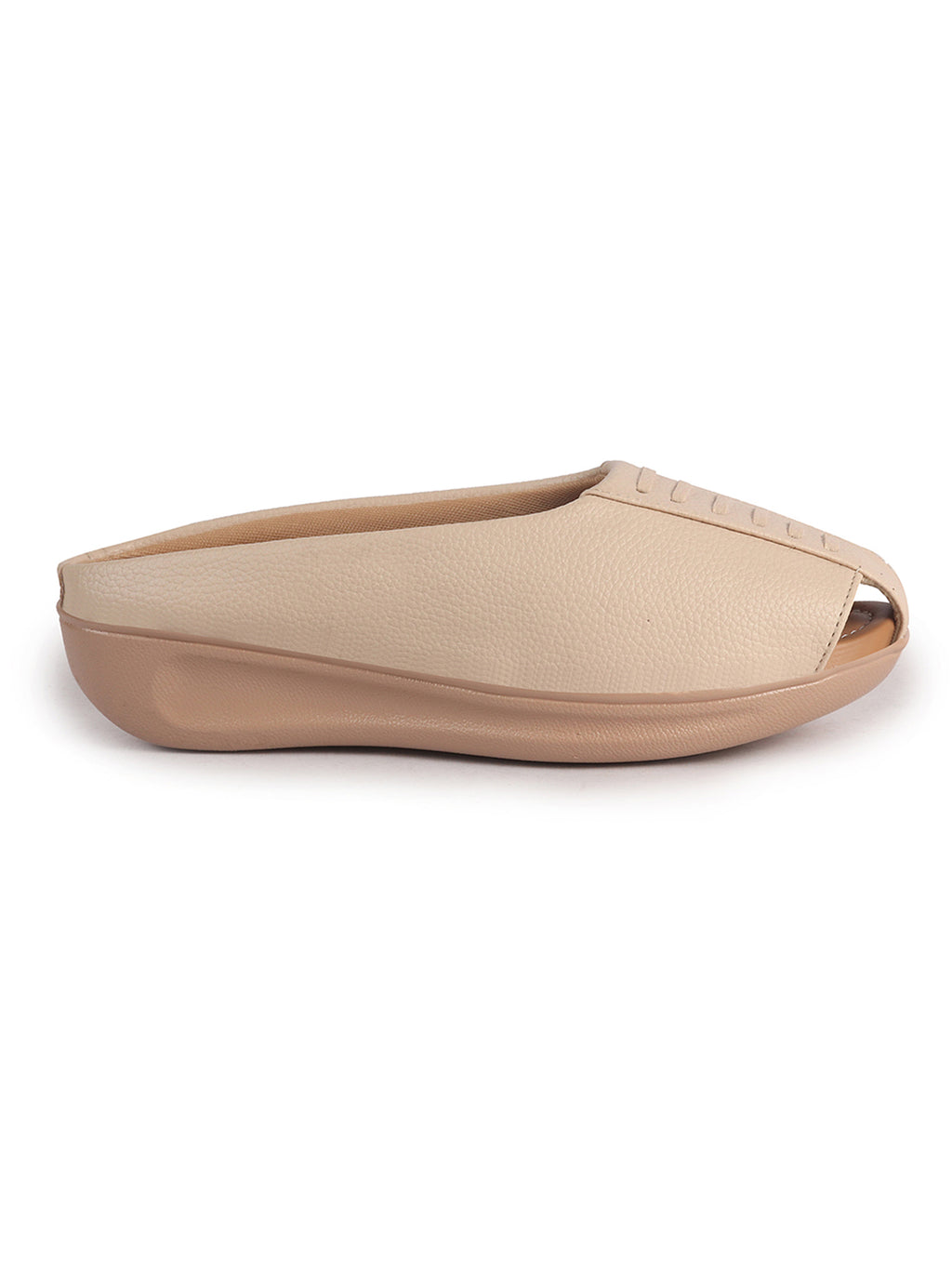 women peep toe wedge slides