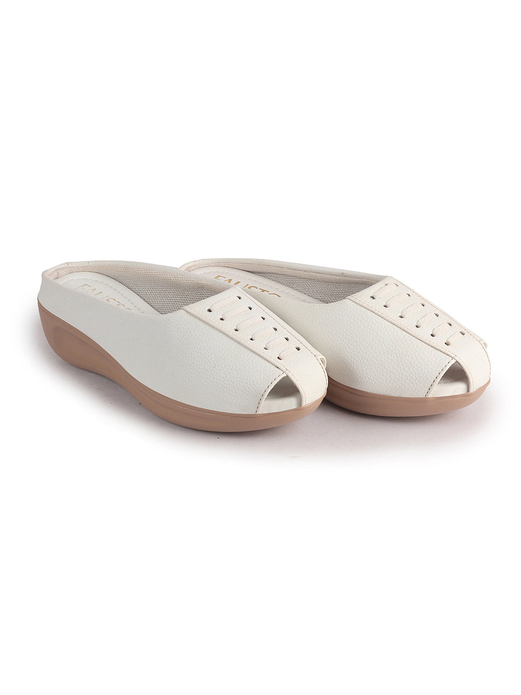 women peep toe wedge slides
