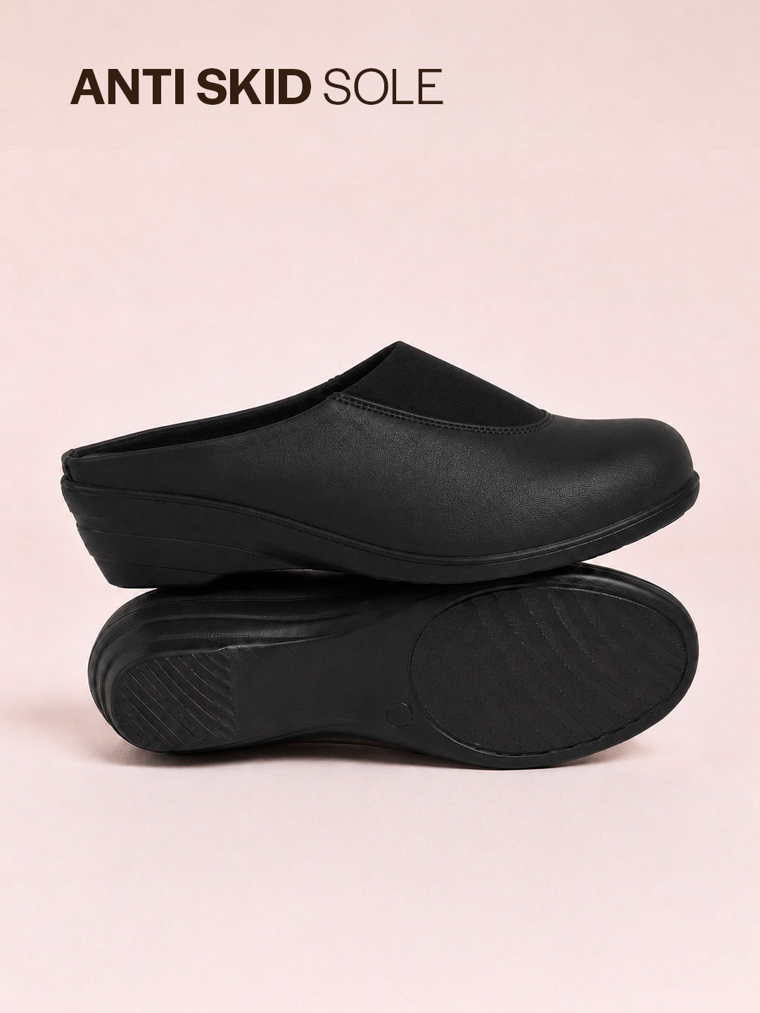 women olive green orthopedic clogs