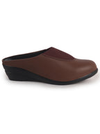 closed toe slip on mules women