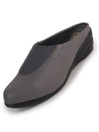 closed toe slip on mules women