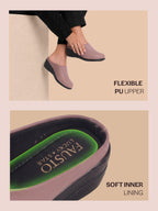 women easy slip on arch support slippers