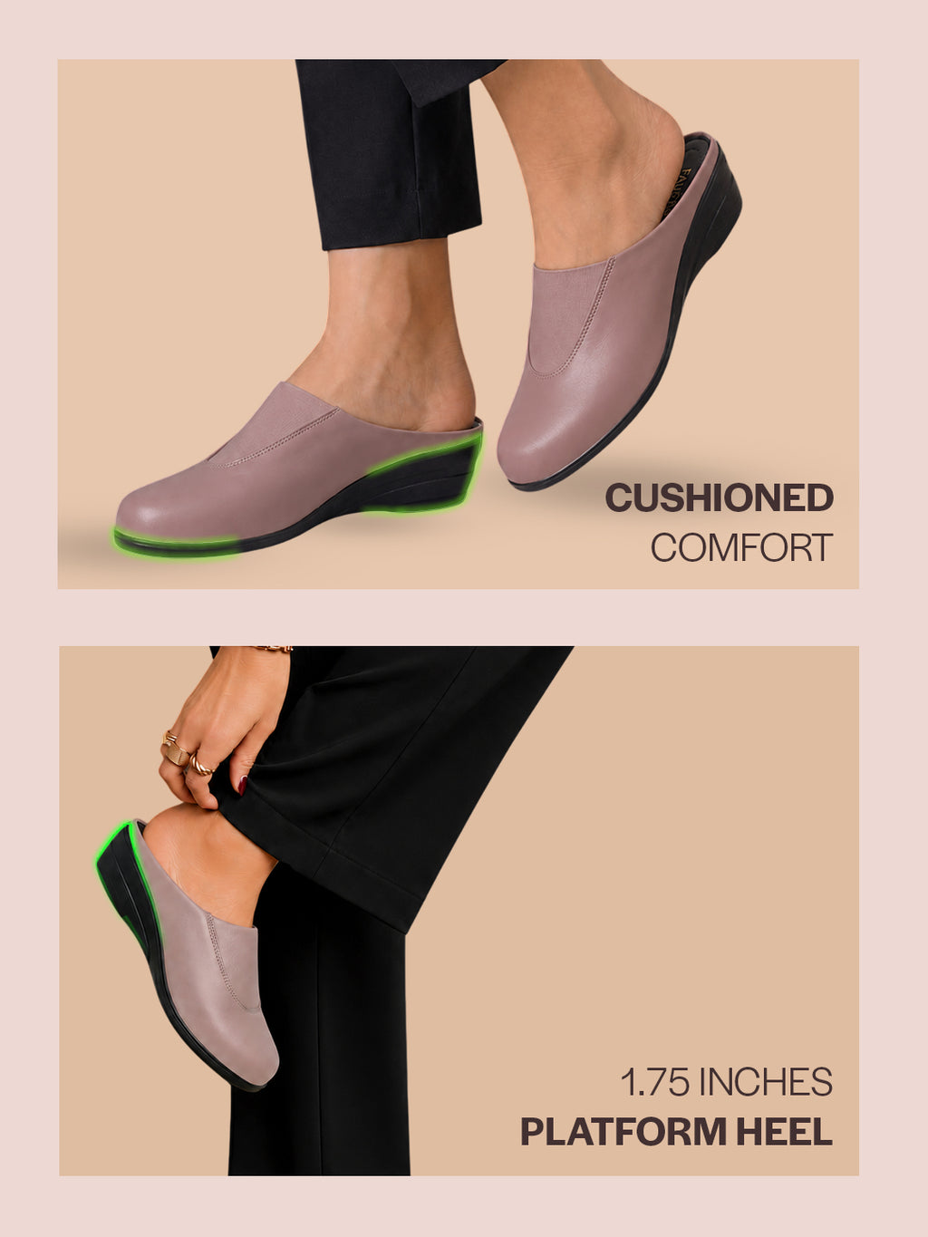 women easy slip on arch support slippers