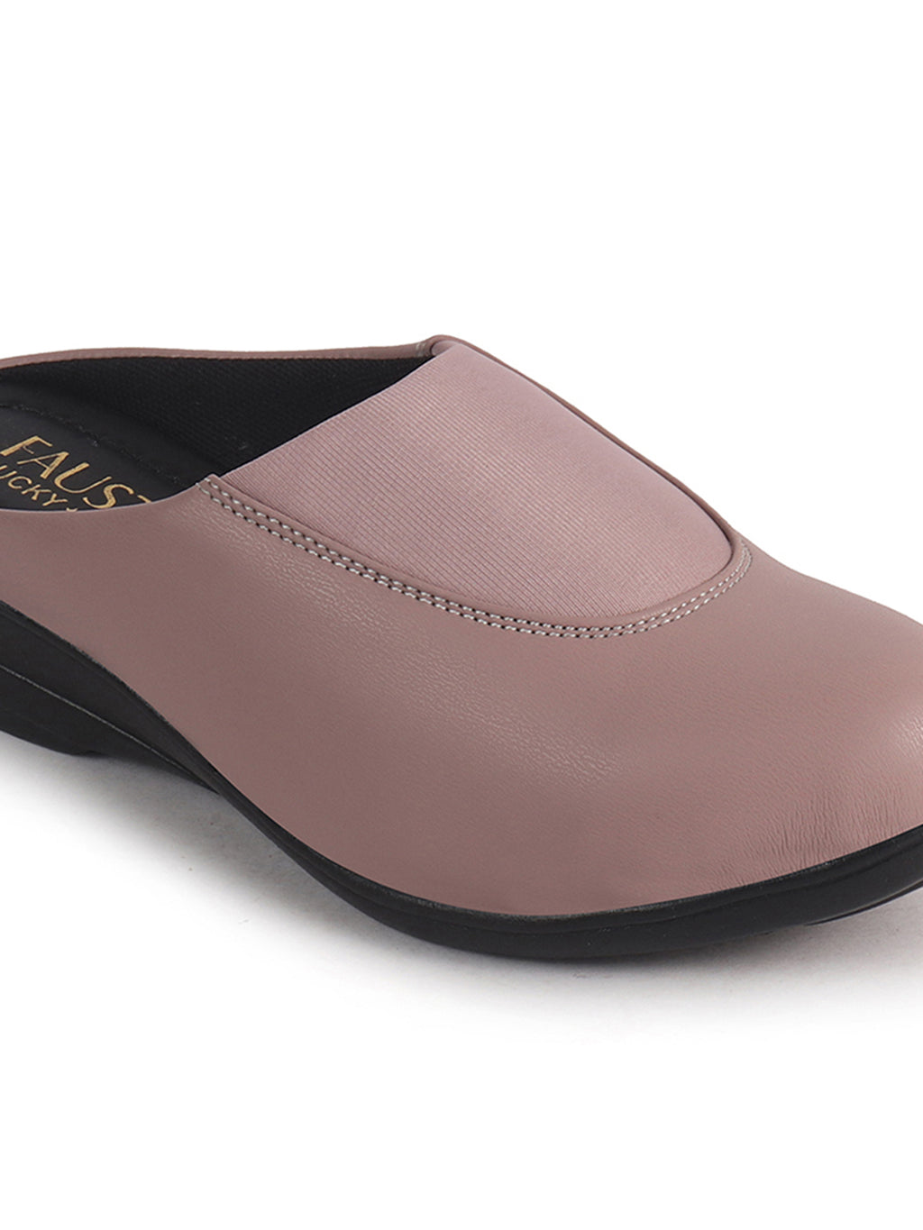 closed toe slip on mules women