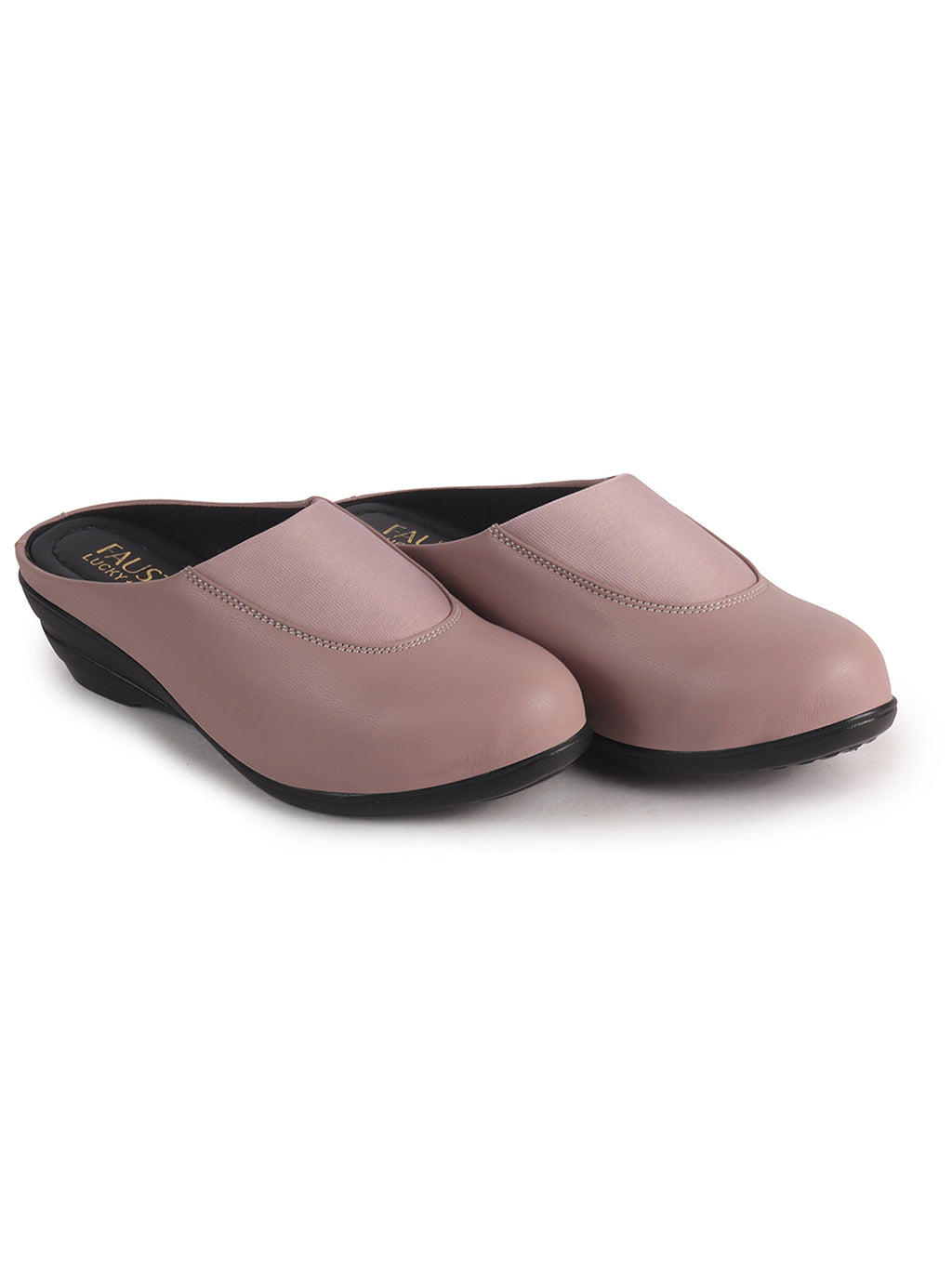 closed toe slip on mules women