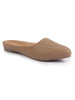 Women Back Open Slip On Mules Work And Casual Wear Loafer Flats Memory Cushioned Insole Slippers