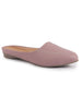 Women Back Open Slip On Mules Work And Casual Wear Loafer Flats Memory Cushioned Insole Slippers
