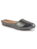 Women Back Open Ethnic Slip On Mules Party Wear Glittery Shiny SlippersLightweight Loafer Flats Memory Cushioned Insole