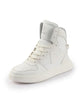 FAUSTO Men White High Top Chunky Classic Lace Up Sneakers|High Ankle Sneakers With Memory Cushion|Lightweight All Day Sneakers