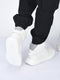 fausto men white high top chunky classic lace up sneakers|high ankle sneakers with memory cushion|lightweight all day sneakers