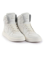 fausto men white high top chunky classic lace up sneakers|high ankle sneakers with memory cushion|lightweight all day sneakers