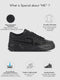 Men Black Low Top Chunky Lace-Up Sneaker Shoes|Low Ankle Casual Shoes|All Day Comfortable Sneakers