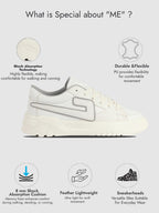 men white low top chunky lace-up sneaker shoes