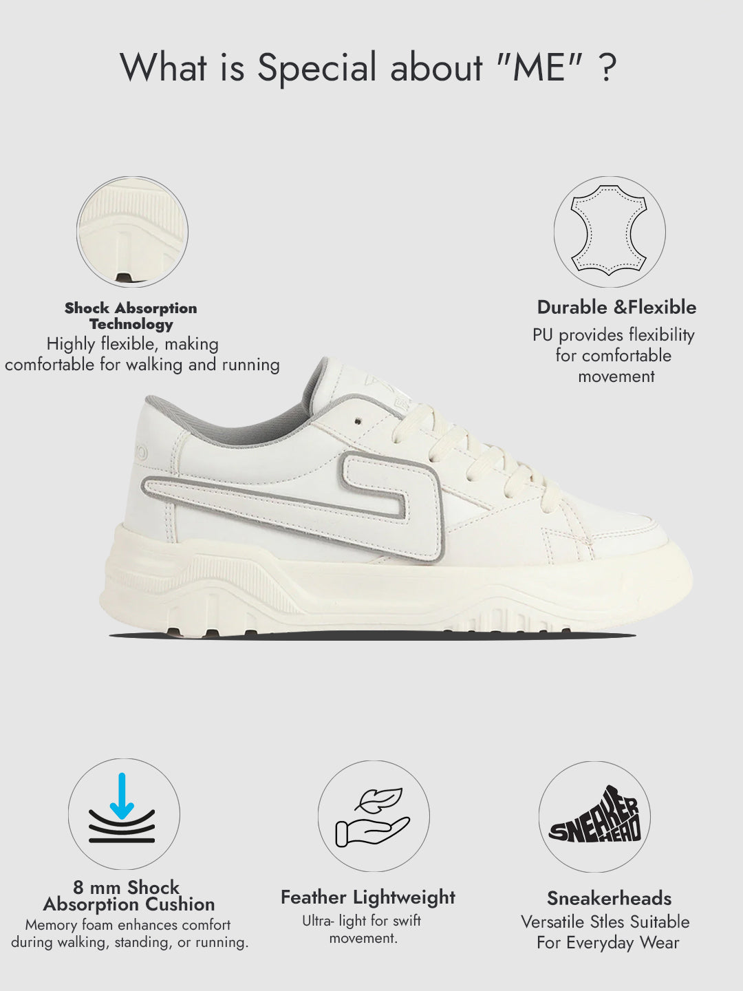 men white low top chunky lace-up sneaker shoes