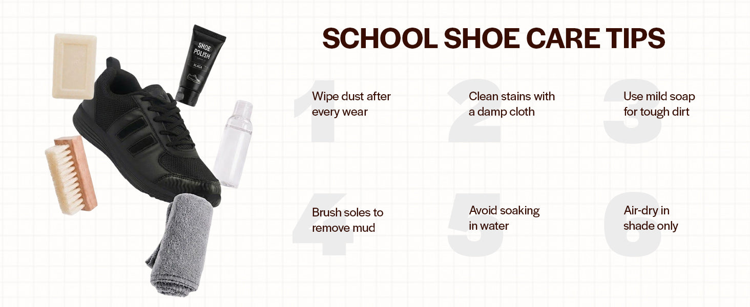 Unisex White School Uniform Shoes|Boys & Girls Lace Up School Shoes|Breathable Comfort Insole Kids School Shoes