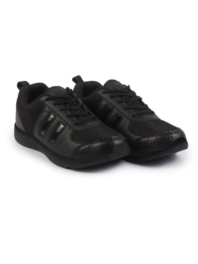 Unisex Black School Uniform Shoes|Boys Girls Lace Up School Shoes|Breathable Comfort Insole Kids School Shoes