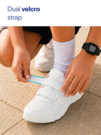 unisex white school uniform shoes|boys & girls non lacing breathable school shoes|hook and loop adjustable fasteners school shoes for kids