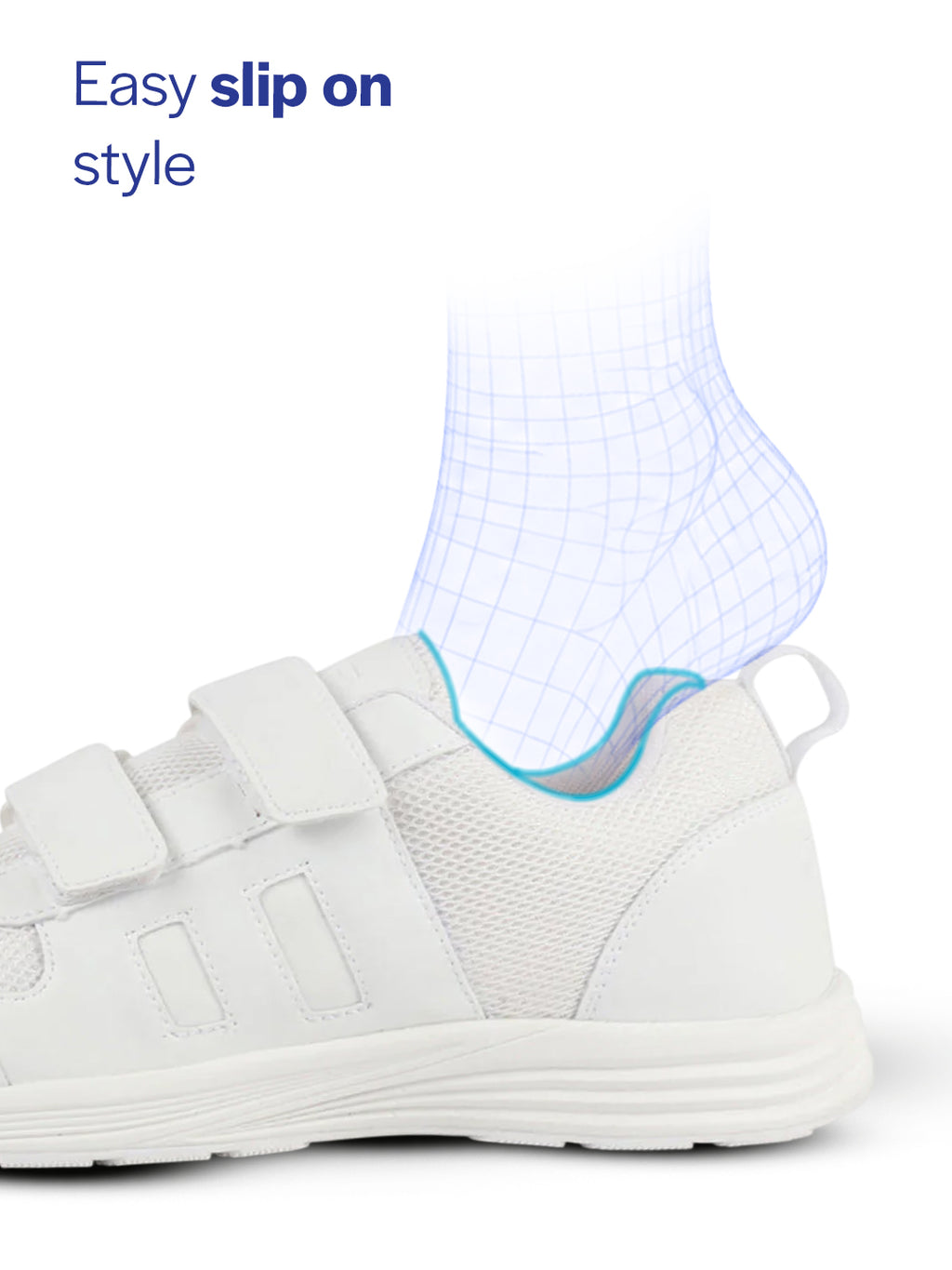 unisex white school uniform shoes|boys & girls non lacing breathable school shoes|hook and loop adjustable fasteners school shoes for kids