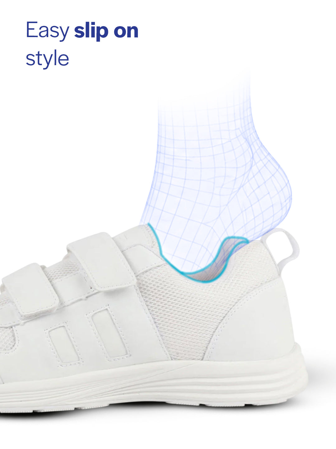 unisex white school uniform shoes|boys & girls non lacing breathable school shoes|hook and loop adjustable fasteners school shoes for kids