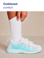 unisex white school uniform shoes|boys & girls non lacing breathable school shoes|hook and loop adjustable fasteners school shoes for kids