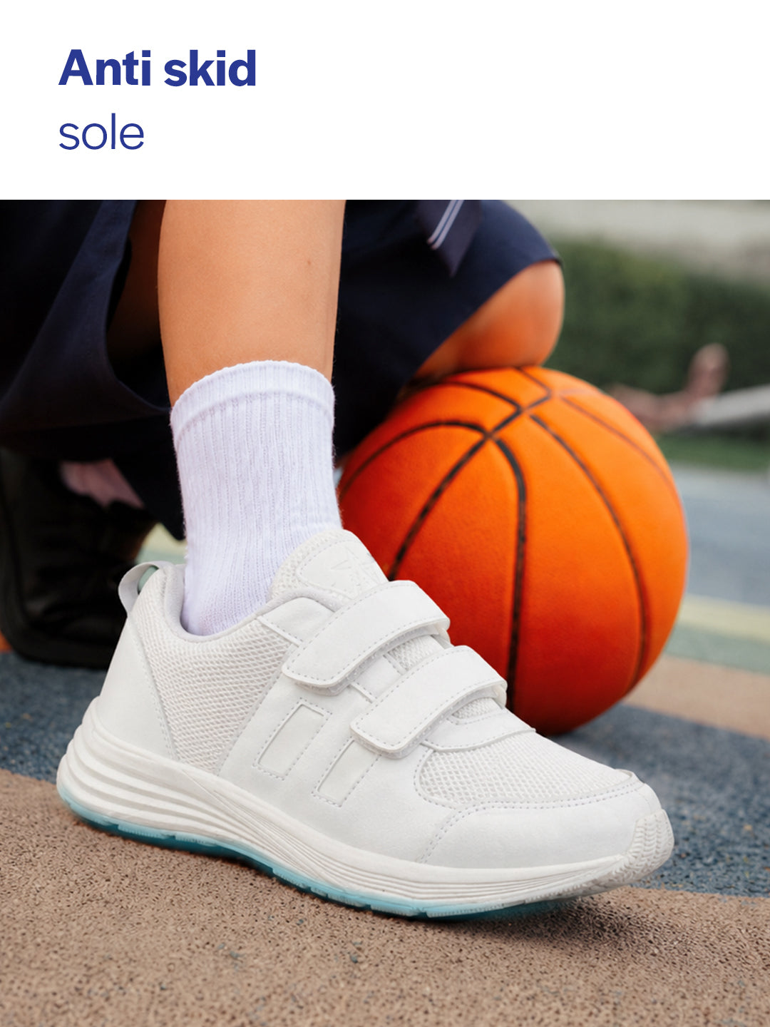 unisex white school uniform shoes|boys & girls non lacing breathable school shoes|hook and loop adjustable fasteners school shoes for kids