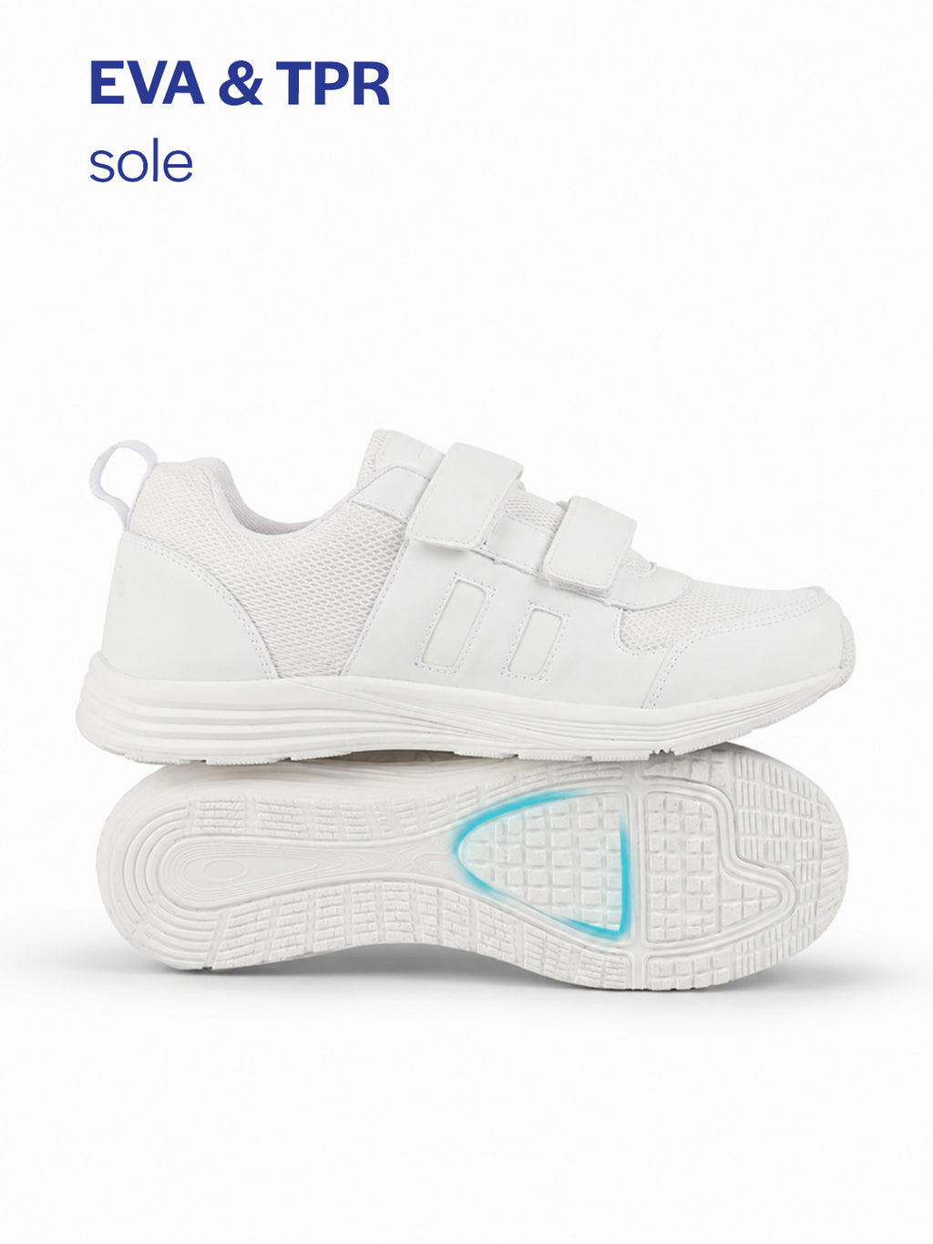 unisex white school uniform shoes|boys & girls non lacing breathable school shoes|hook and loop adjustable fasteners school shoes for kids
