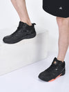 men high top colorblocked chunky classic lace-up sneakers|breathable basketball shoes with memory cushion|anti skid comfort grip sole