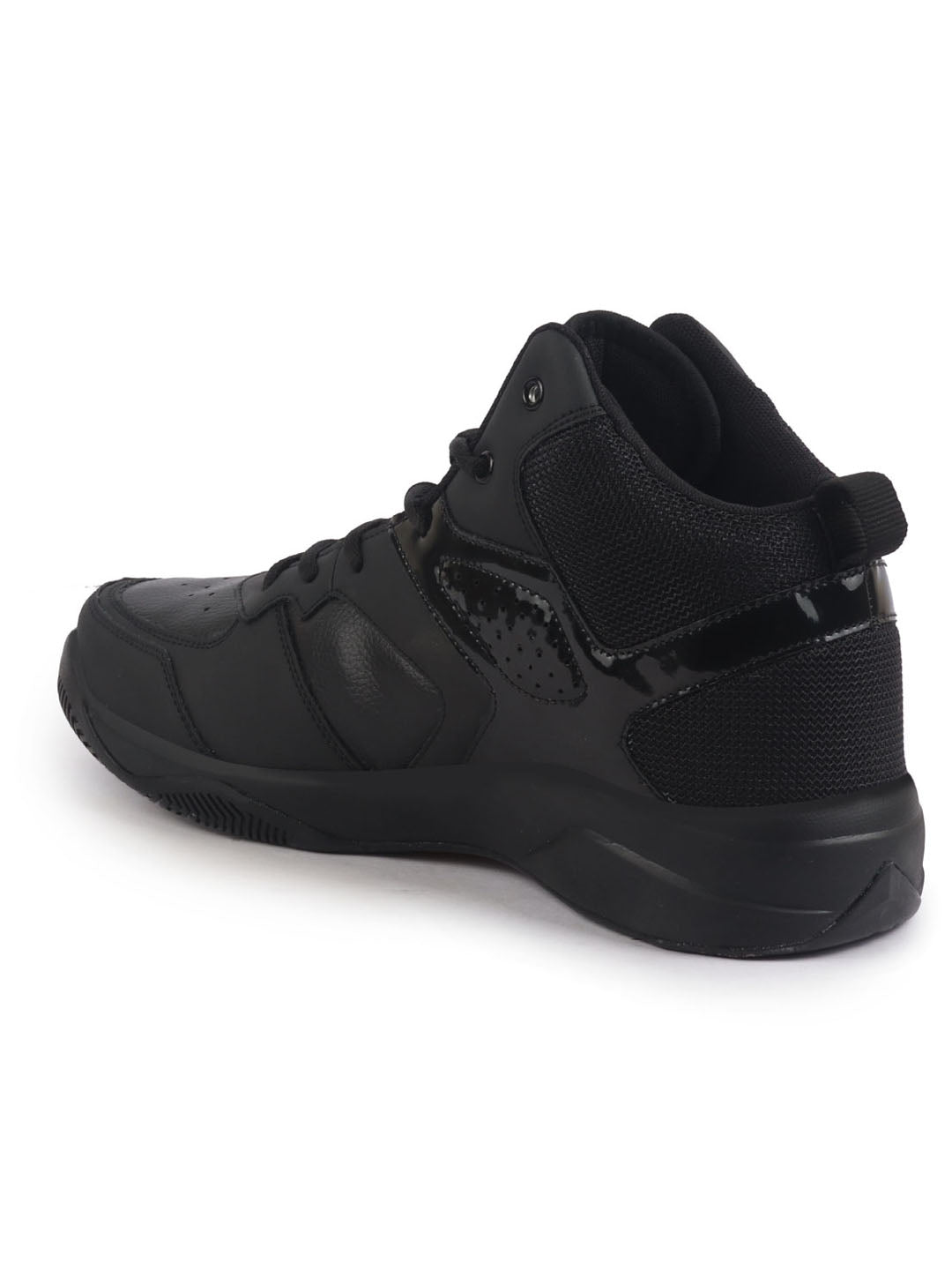 men high top colorblocked chunky classic lace-up sneakers|breathable basketball shoes with memory cushion|anti skid comfort grip sole