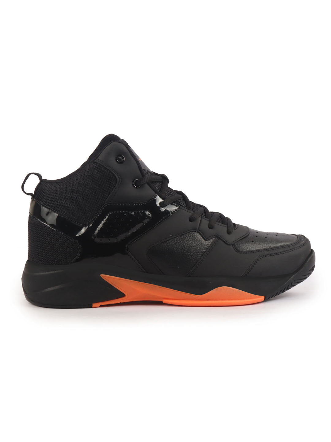 men high top colorblocked chunky classic lace-up sneakers|breathable basketball shoes with memory cushion|anti skid comfort grip sole