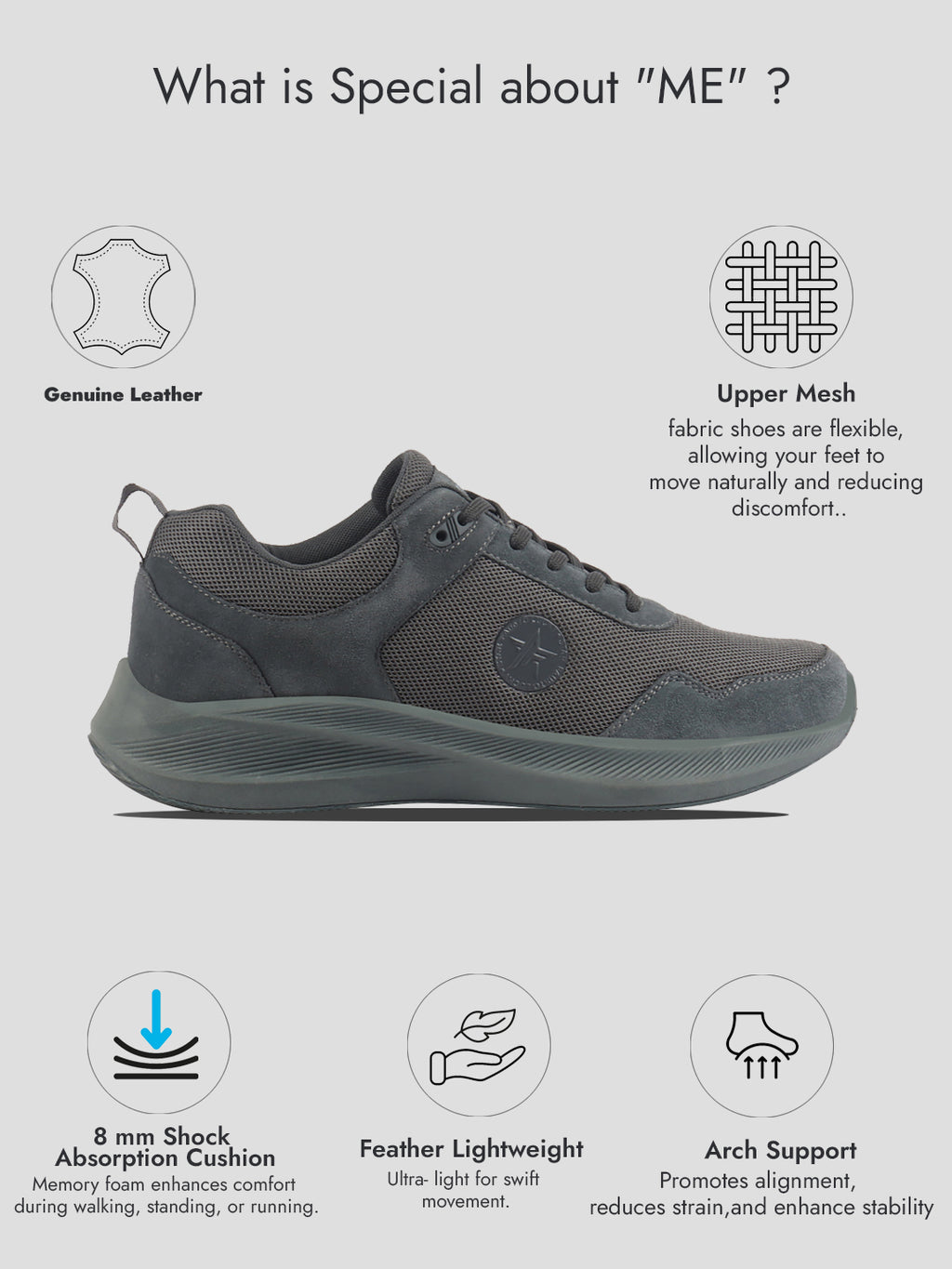 Men Blue Suede Leather Breathable Broad Feet Classic Casual Shoes All Day Comfortable Walking Sneakers Memory Cushioned Insole with Anti Skid TPR Sole