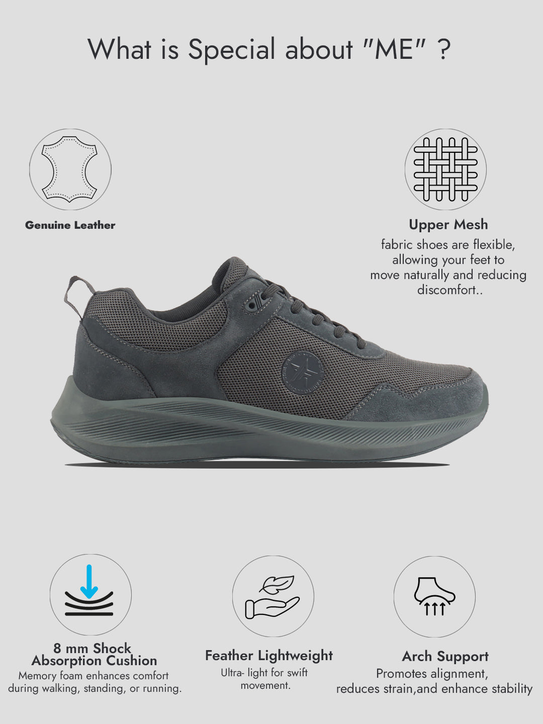 Men Blue Suede Leather Breathable Broad Feet Classic Casual Shoes All Day Comfortable Walking Sneakers Memory Cushioned Insole with Anti Skid TPR Sole