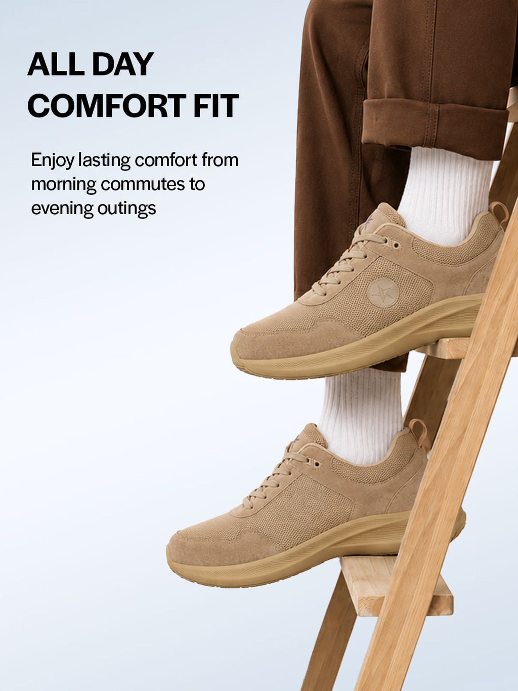 men suede leather breathable broad feet classic casual shoes all day comfortable walking sneakers memory cushioned insole with anti skid tpr sole