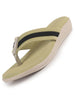 Women Green Embellished Slip-On T-Strap Flats with Ortho Cushioned Insole | Thong Sandals for Wedding, Party | Flat Slippers for Daily Wear