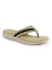 Women Green Embellished Slip-On T-Strap Flats with Ortho Cushioned Insole | Thong Sandals for Wedding, Party | Flat Slippers for Daily Wear