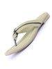 Women Green Stylish Comfort Braided Design T-Strap Slip On Flats|Soft Cushioned Footbed Insole Thong Slippers|Daily Wear, Office, Travel & Casual