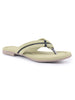 Women Green Stylish Comfort Braided Design T-Strap Slip On Flats|Soft Cushioned Footbed Insole Thong Slippers|Daily Wear, Office, Travel & Casual