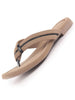 Women Khaki Stylish Comfort Braided Design T-Strap Slip On Flats|Soft Cushioned Footbed Insole Thong Slippers|Daily Wear, Office, Travel & Casual