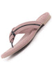 Women Lavender Stylish Comfort Braided Design T-Strap Slip On Flats|Soft Cushioned Footbed Insole Thong Slippers|Daily Wear, Office, Travel & Casual