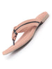 Women Pink Stylish Comfort Braided Design T-Strap Slip On Flats|Soft Cushioned Footbed Insole Thong Slippers|Daily Wear, Office, Travel & Casual