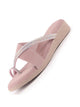 Women Lavender Embellished Shimmery Cross Strap Toe Ring Wedding Slip On Slippers|Soft Cushioned Footbed Wedge Sandals|Party, Mehndi, Festive