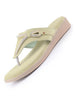 Women Green Embellished Wedding Slip-On Flats with Bow Design Studded T-Strap|Ethnic Wedge Sandals with Cushioned Insole|Party, Festive