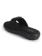 open toe flats