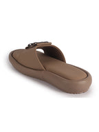 open toe flats