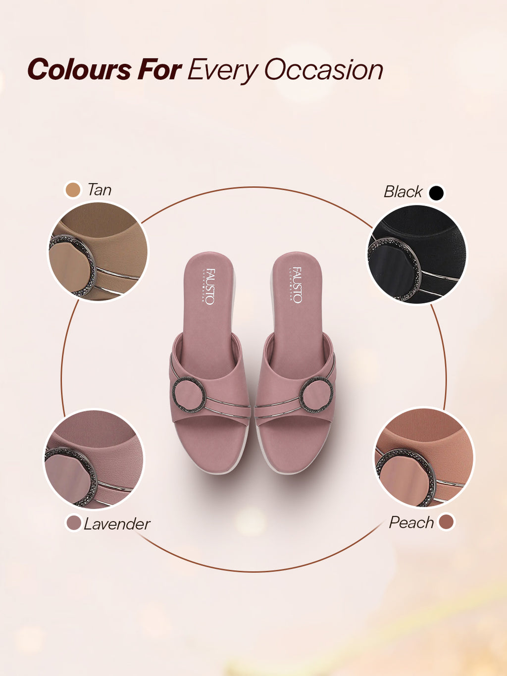 women lavender buckle design wedge heel sandals|comfortable slip-on platform slides for all day wear, casual and party|soft cushioned insole